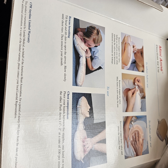 CPR Anytime Training Kit For Family and Friends Instructional DVD Manikin New - Picture 4 of 9